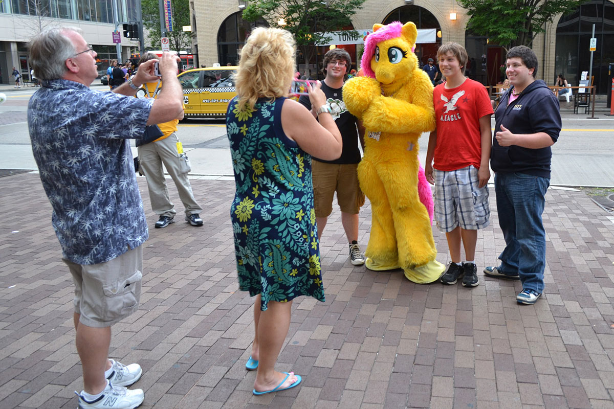 Furries and fans at Anthrocon