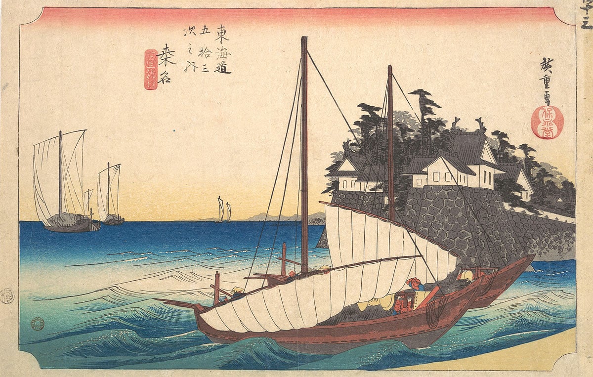 53 Stations of the Taikado: Kuwana, by Ando Hiroshige