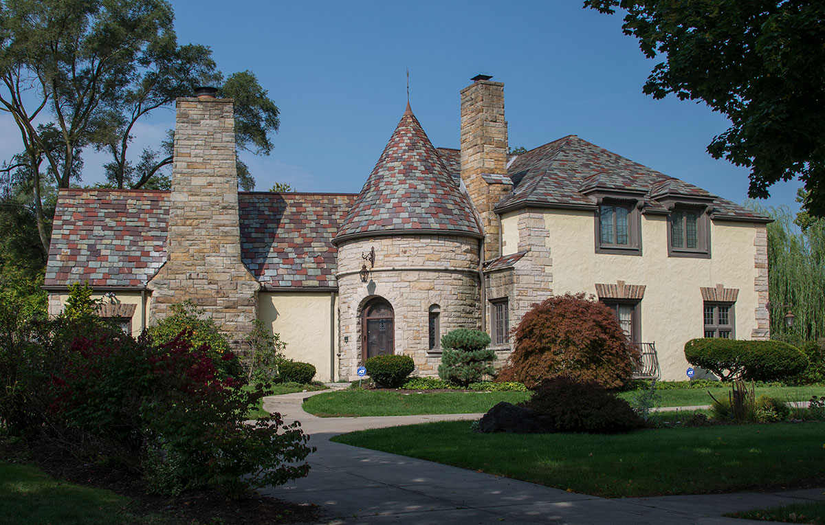 A house in Detroit's Palmer Woods neighborhood