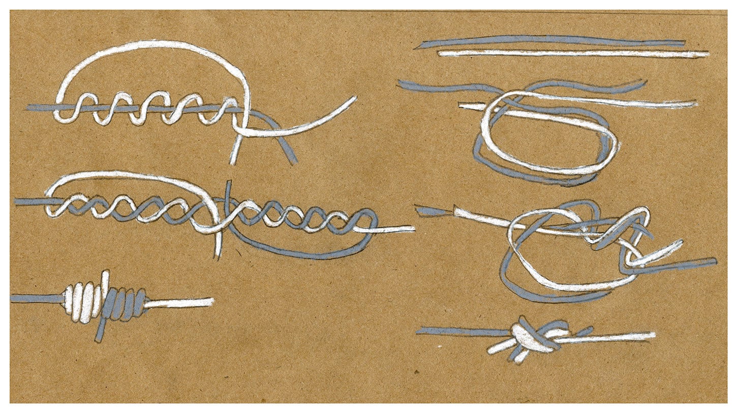 Tying knots