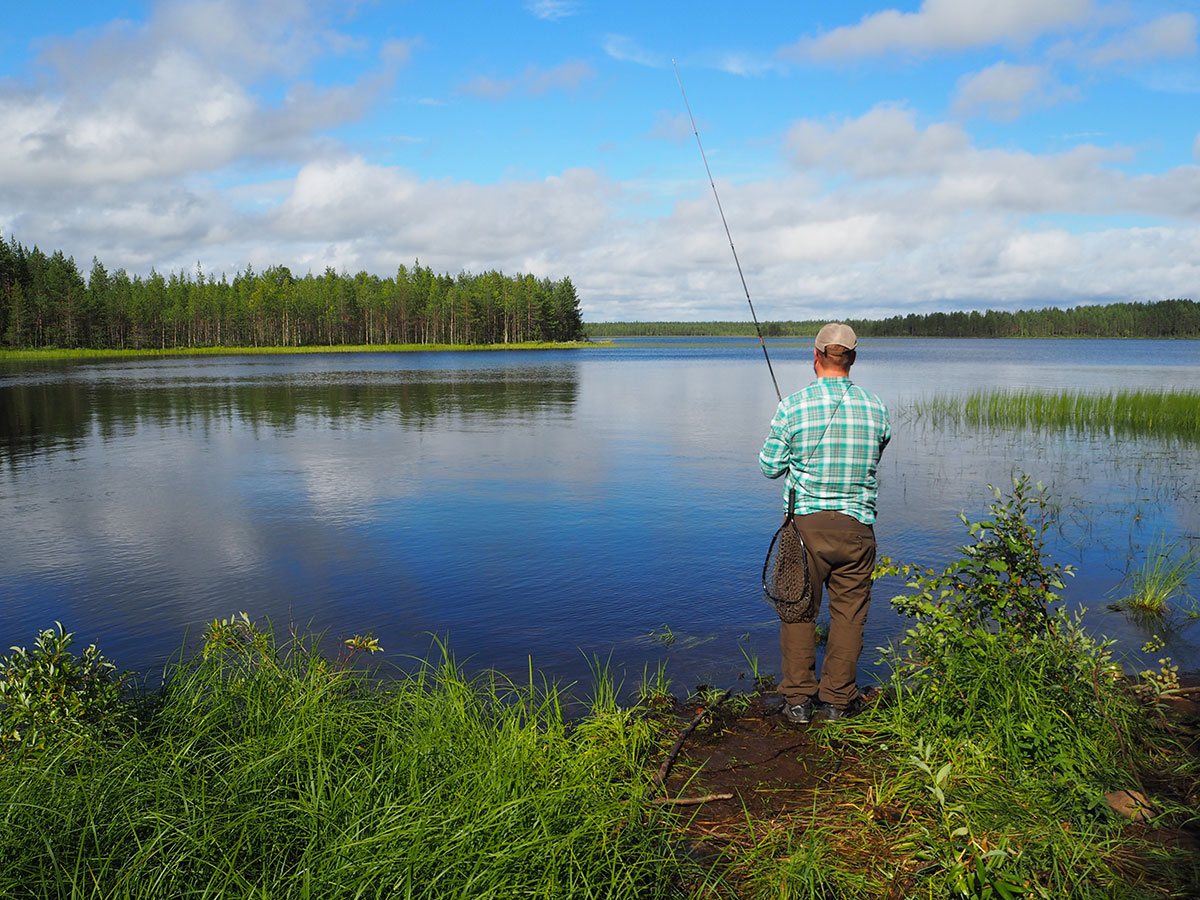 Fishing at the lake
