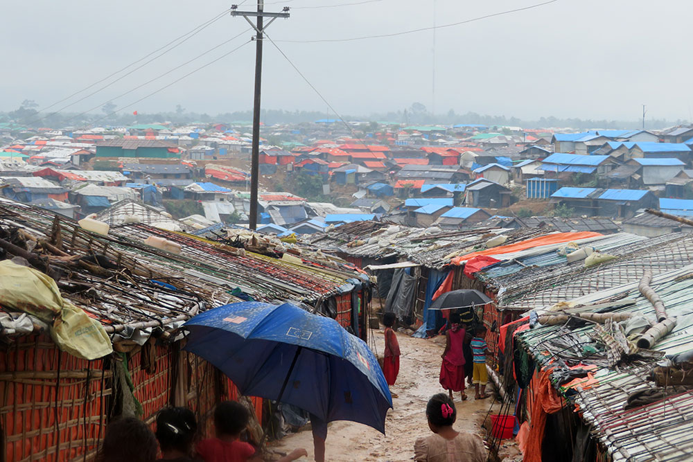 Monsoon in the refugee camp