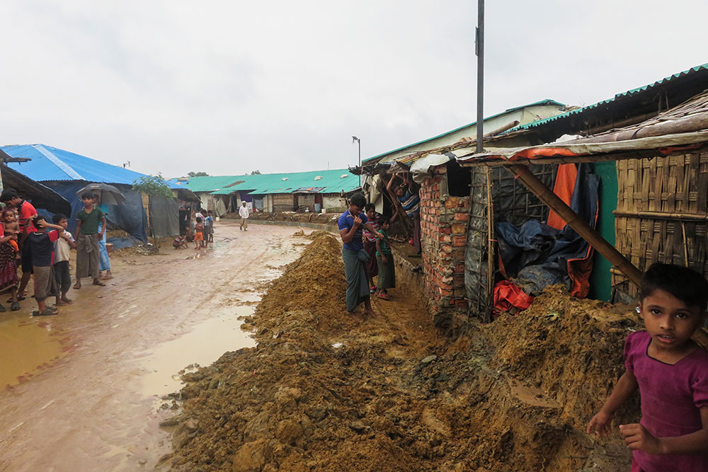 Flooding in the camp