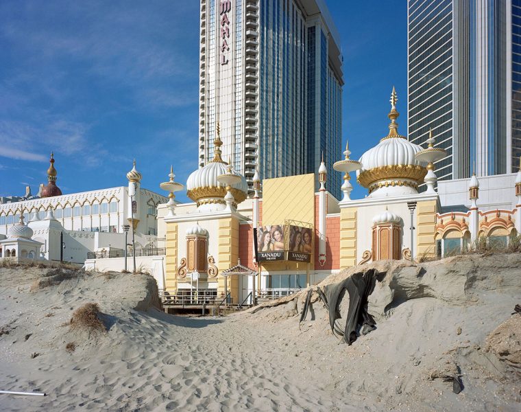 Sand dunes and the Trump Taj Majal