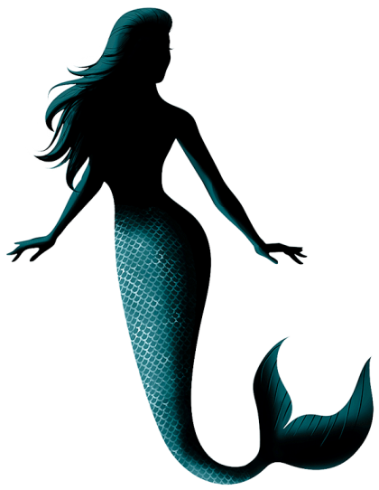 Mermaid silhouette