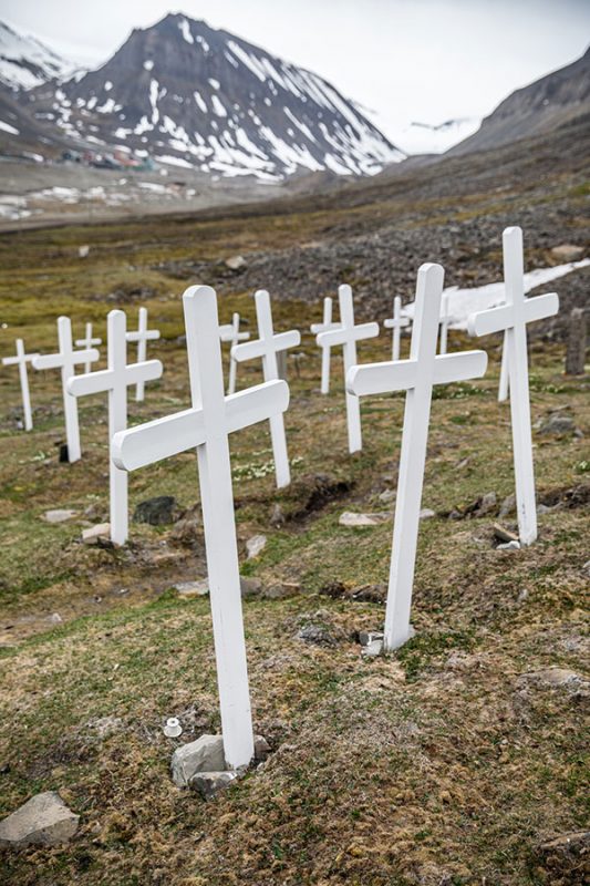 Crosses on hillside. Photo by Michael O. Snyder.
