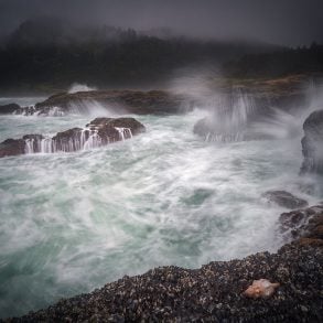Stormy Oregon coast