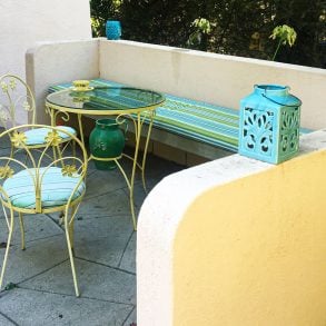 Patio with table and chairs