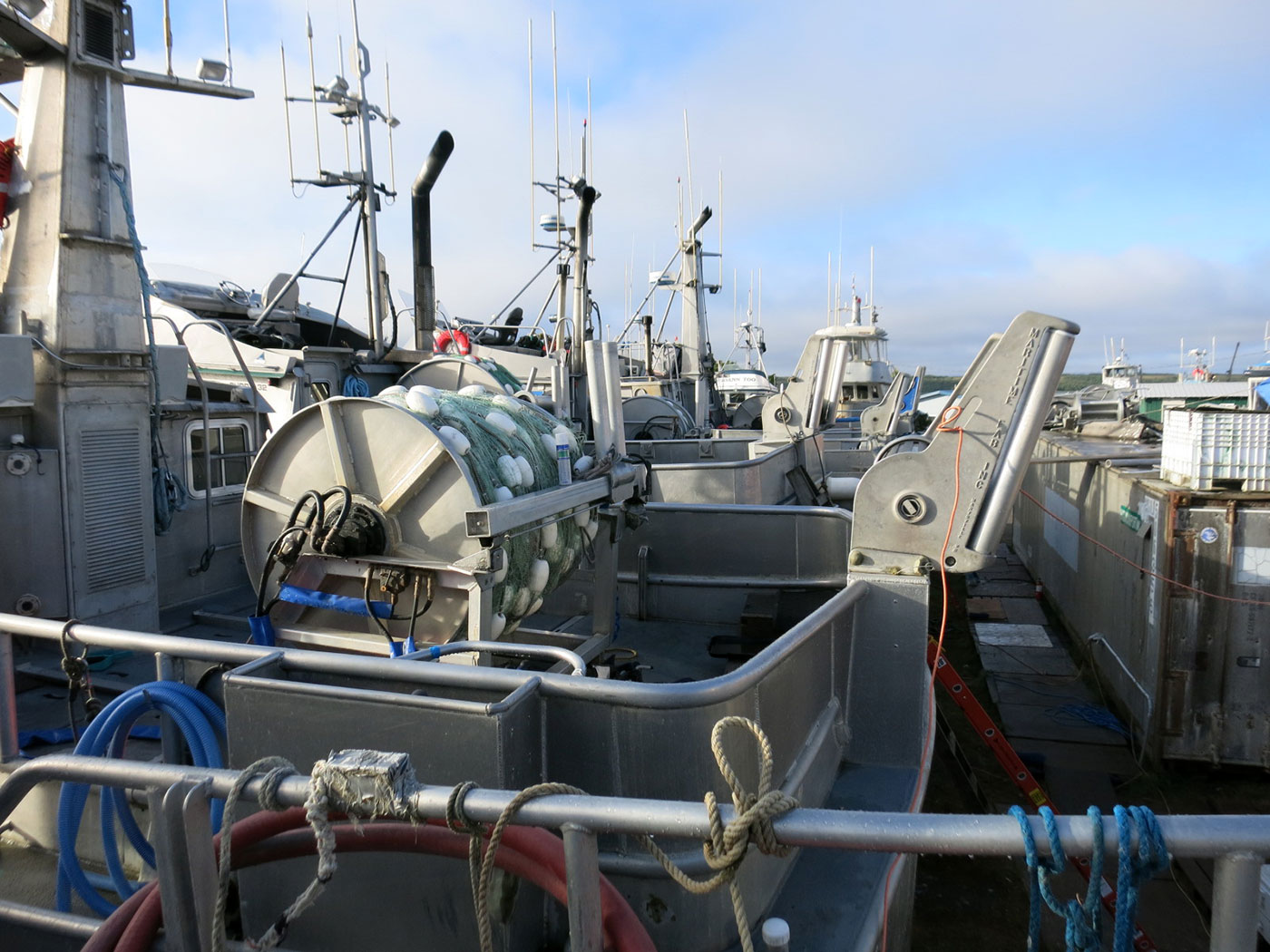 Boats in boatyard