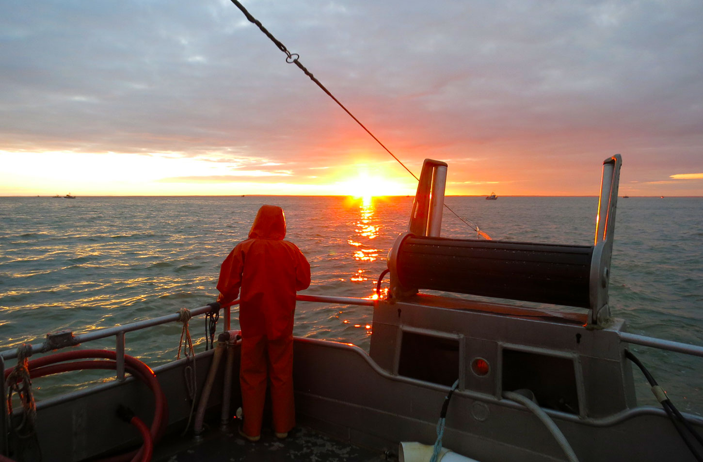 Fisherman on deck