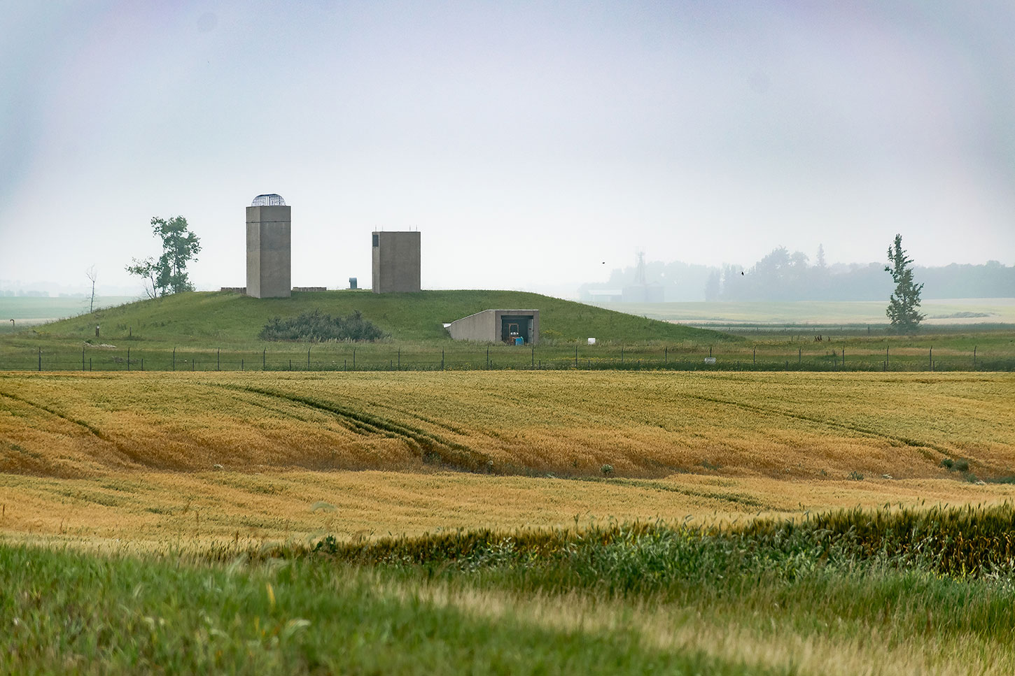 Missile silo and bunker near Fairdale, North Dakota