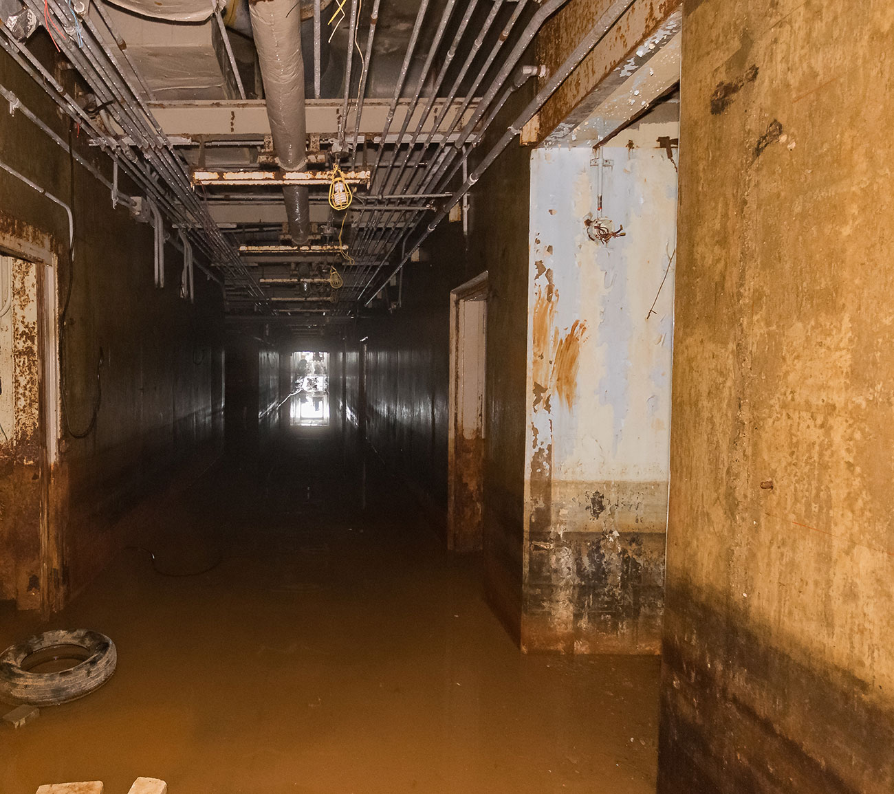 Water in the hallway