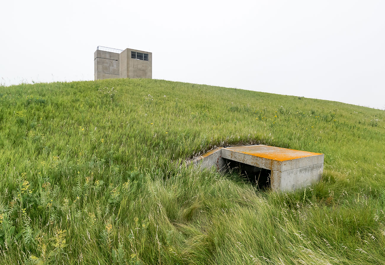 Outside the silo and bunker
