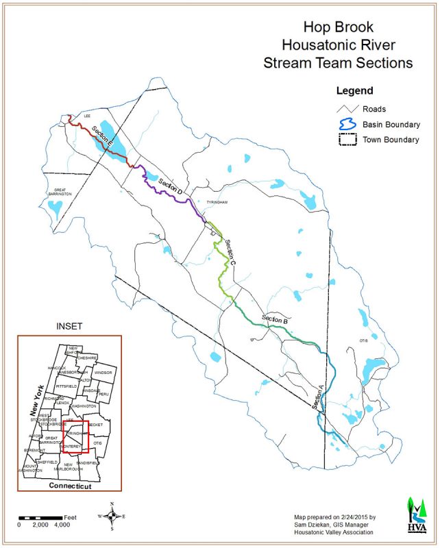 Hop Brook Housatonic River Stream Team Sections