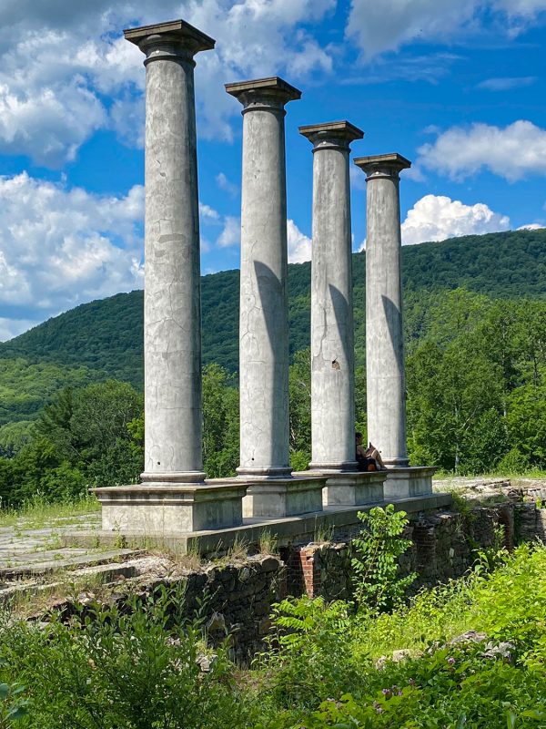 Columns are among all that's left of "Ashintully"