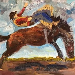 You Can Leave Your Hat On, painting by Raven Waters