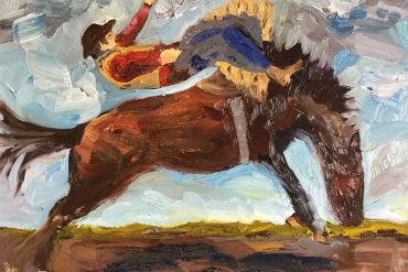 You Can Leave Your Hat On, painting by Raven Waters