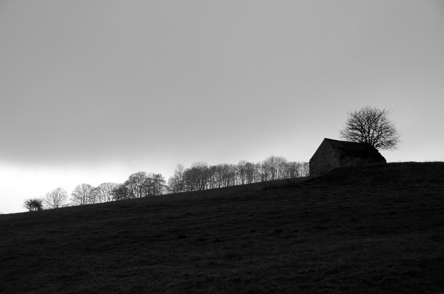 Barn in landscape
