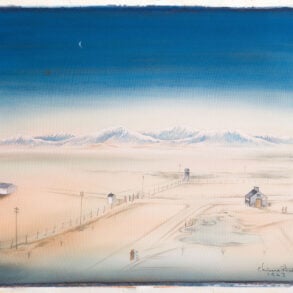 New Moon from the Chiura Obata collection of the Topaz Museum, Delta, Utah.