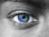 Earth in the eye