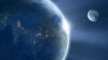 Earth and moon
