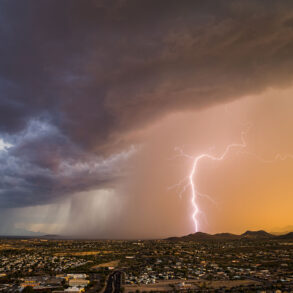 Monsoon storm over Tucson