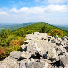 The view from atop Hawk Mountain, Pennsylvania