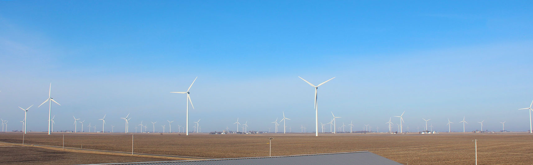Wind turbines on prairie