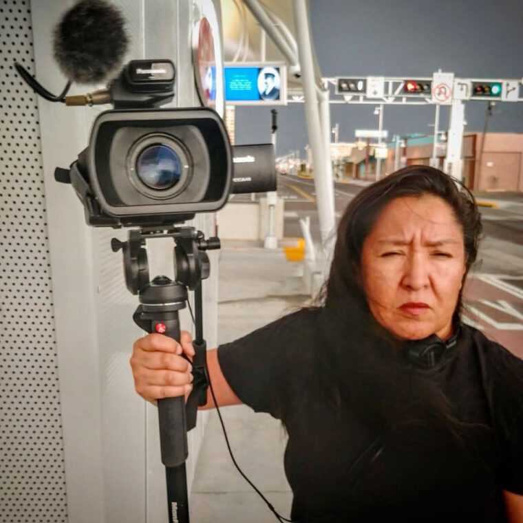 Ramona Emerson with camera