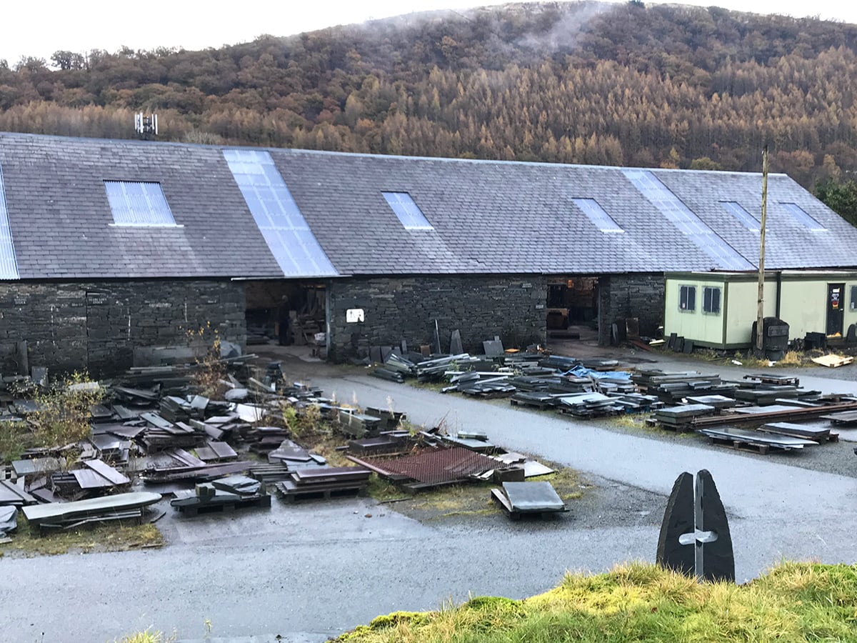 The last operating slate mill in the area