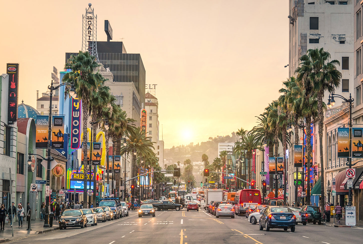 Hollywood Boulevard at Sunset