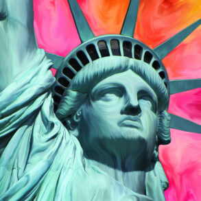 Painting of statue of liberty