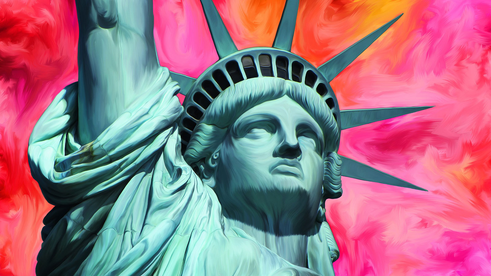 Painting of statue of liberty