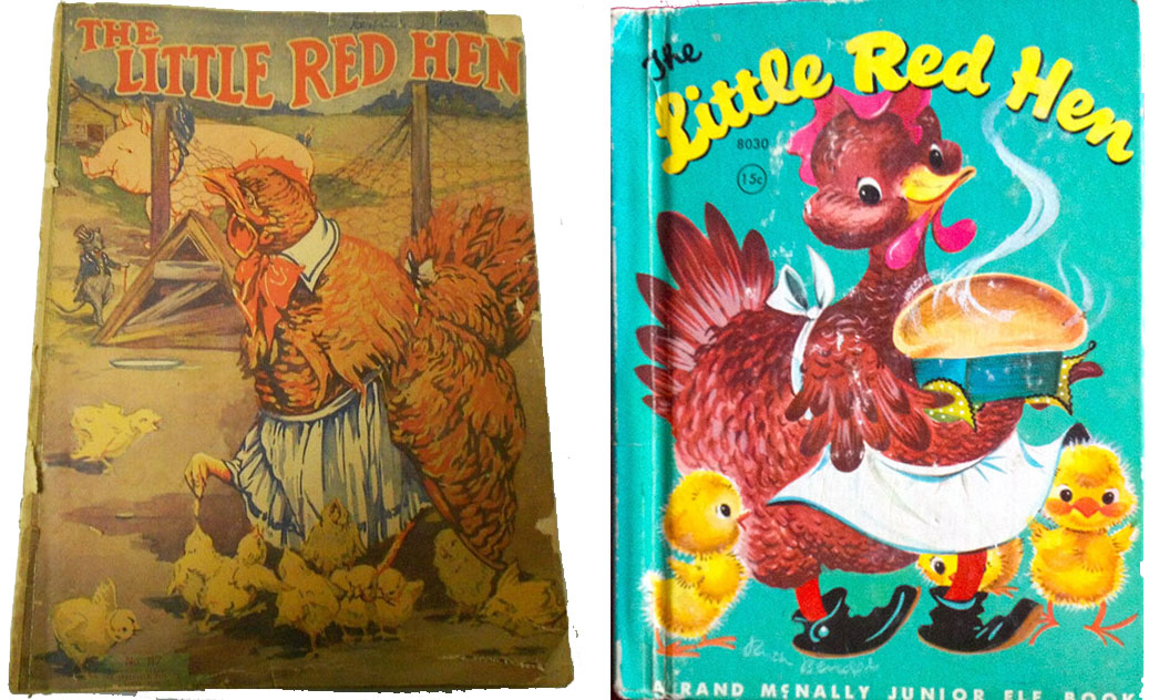 The Little Red Hen book covers