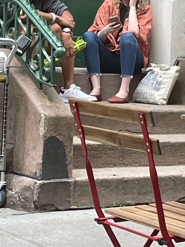 Couple on steps