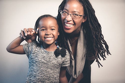 Camille Dungy with daughter