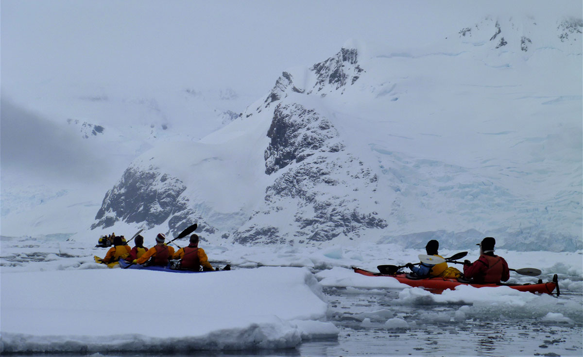 Kayaking in Antarctica