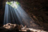 Cave with sunbeams