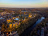 Aerial view of Durham Cathedral.