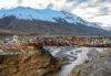 A bridge over the Spiti River in Trans-Himalaya