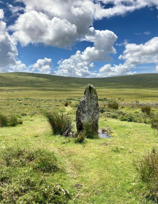 Prehistoric Mehir in Preseli Hills, Wales