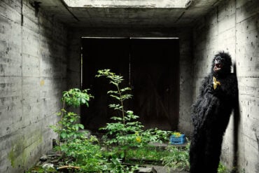 Man in gorilla suit