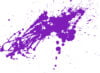 Violet paint splatter