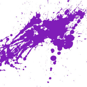 Violet paint splatter