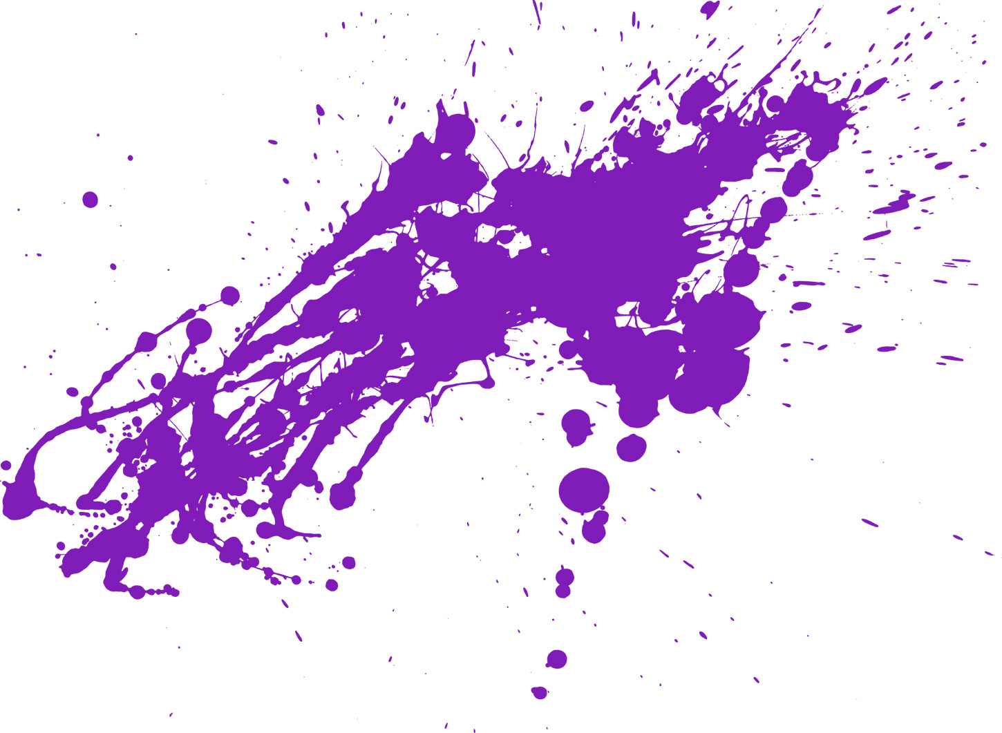 Violet paint splatter