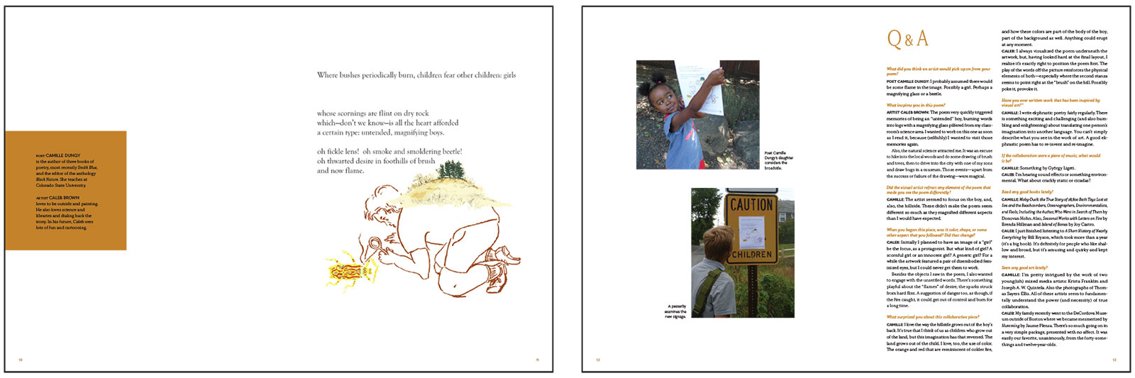 Example from Broadsided Press: Fifteen Years of Poetic / Artistic Collaboration, 2005–2020