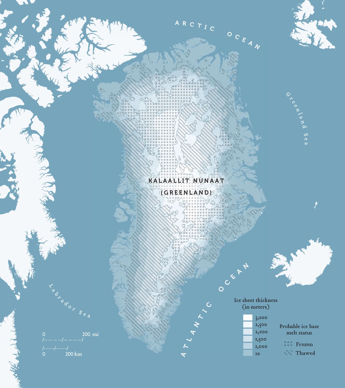 Kalaallit Nunaat (Greenland) map