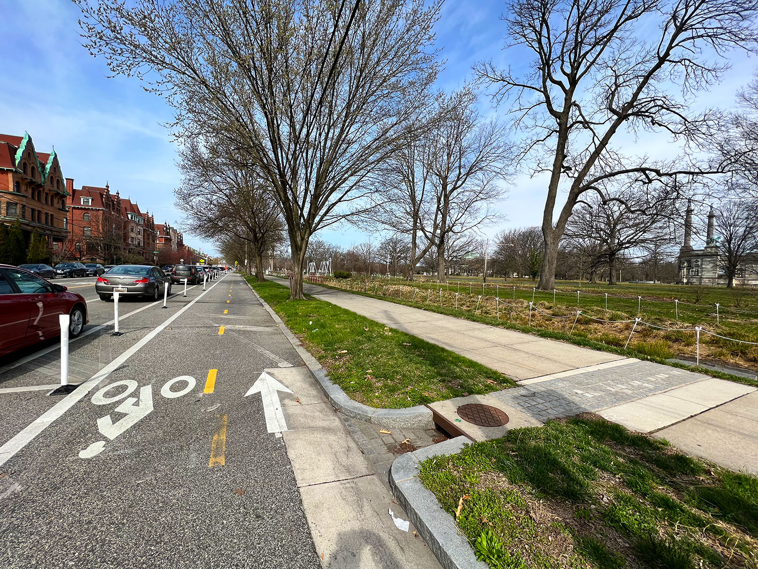 Centennial Commons bike lane