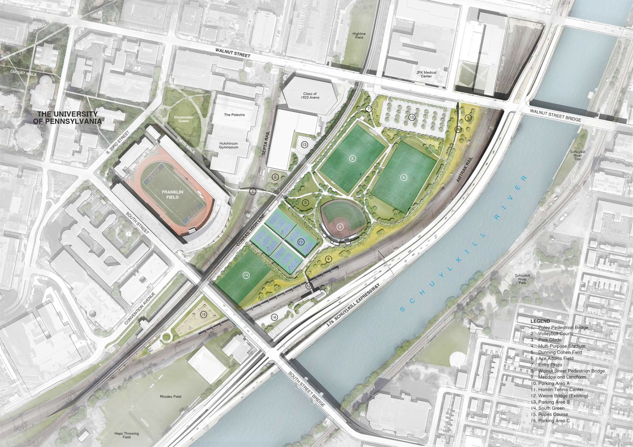 Penn Park site plan