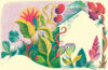 House among garden, illustration by Melissa Castrillón